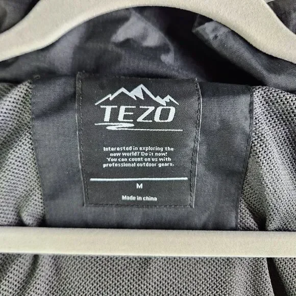 Tezo Ski Jacket Mens M Black Focus On Waterproof Windproof Durable Breathable - Picture 11 of 16